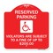 Signmission Reserved Parking Violators Are Subject to A Fine of Up to $200 Handicapped Symbol, RW-1818-22993 A-DES-RW-1818-22993 - alternate 1